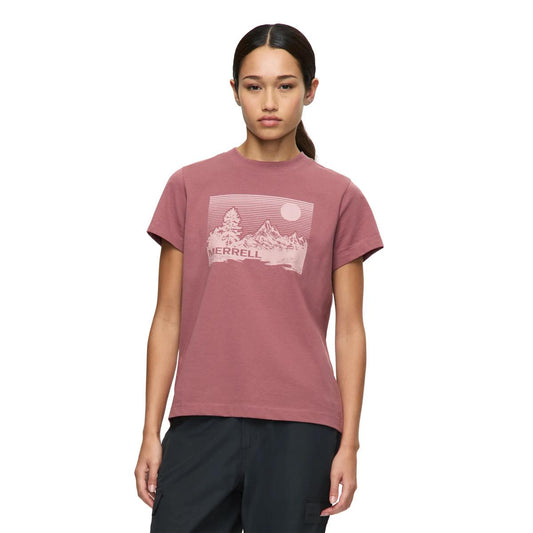 Women's Stripe Landscape Graphic Crew Tee - US 2427