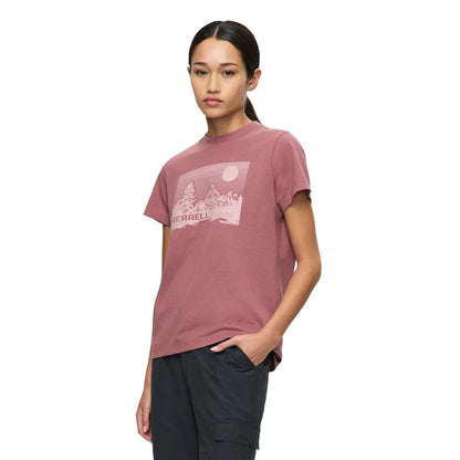 Women's Stripe Landscape Graphic Crew Tee - US 2427